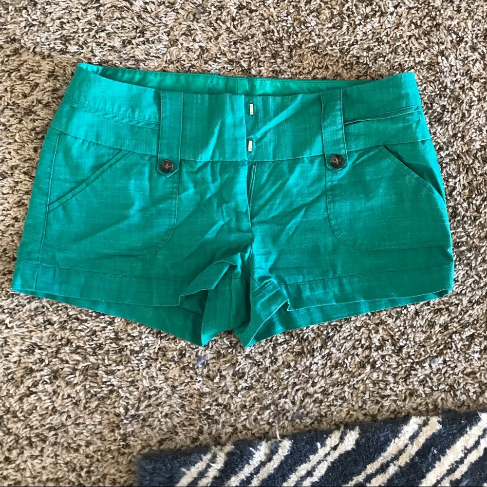 Teal casual shorts size 6